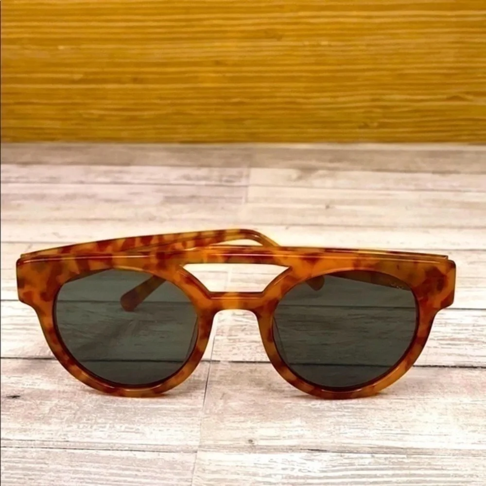 Girls KOMONO Orange & Brown New Sunglasses tortoise